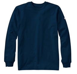 Rasco FR Long Sleeve Crew Neck T-Shirt - Navy 